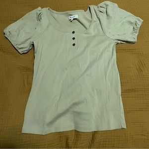 Madewell eyelet henley